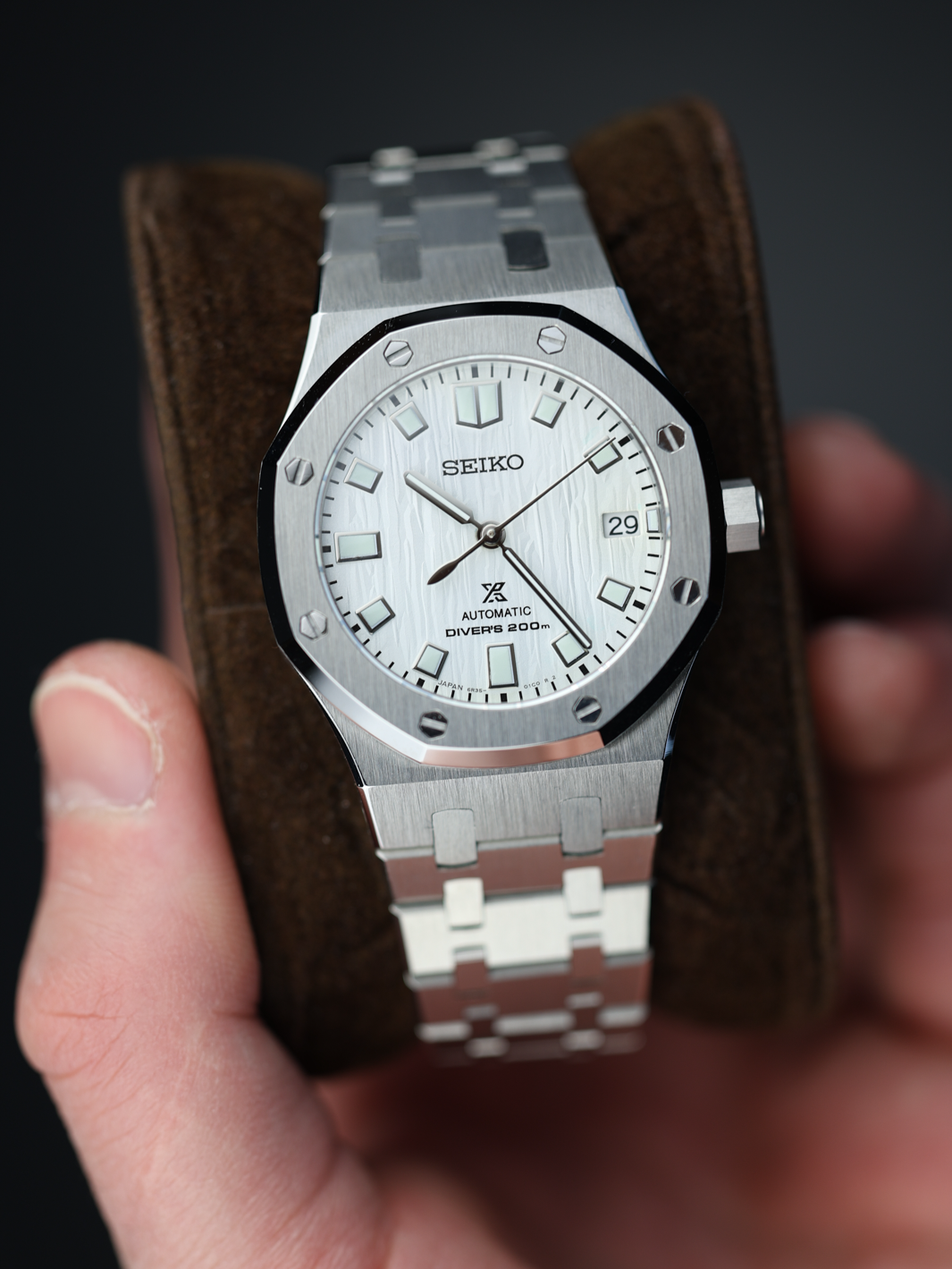 Seiko Mod Royal Oak 37mm Birch Dial
