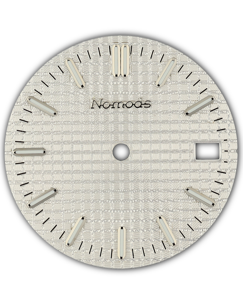 Waffle Dial Seiko NH35 Mod Royal Oak 28.5mm White