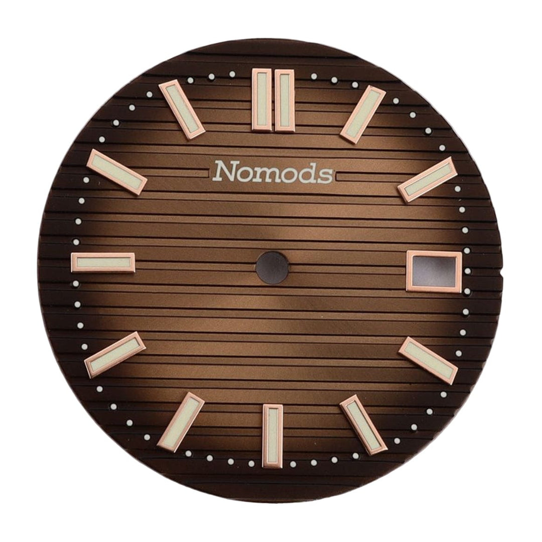 Nomods Dial for Nautilus Seikonaut Seiko Mod NH35 Copper / Chocolate