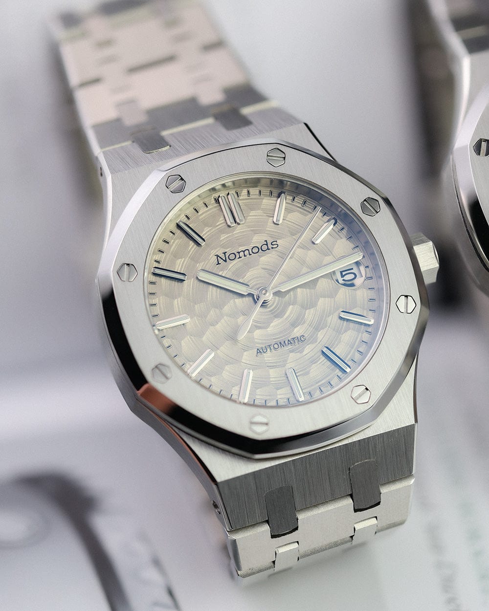 Nomods Royal Oak Seiko Mod 37mm Silver / Gray
