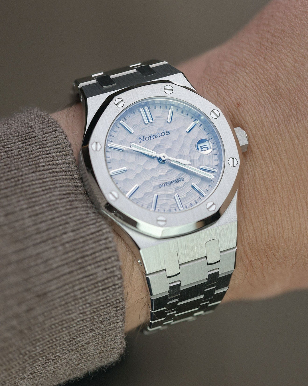 Nomods Royal Oak Seiko Mod 37mm Silver / Gray