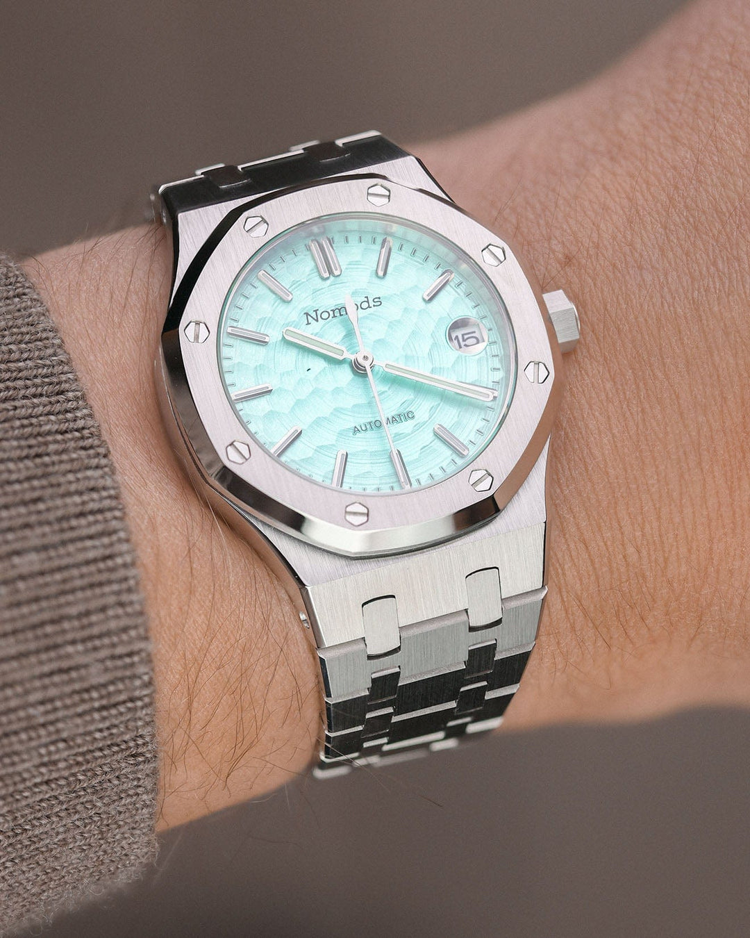 Nomods Royal Oak Seiko Mod 37mm Silver / Tiffany