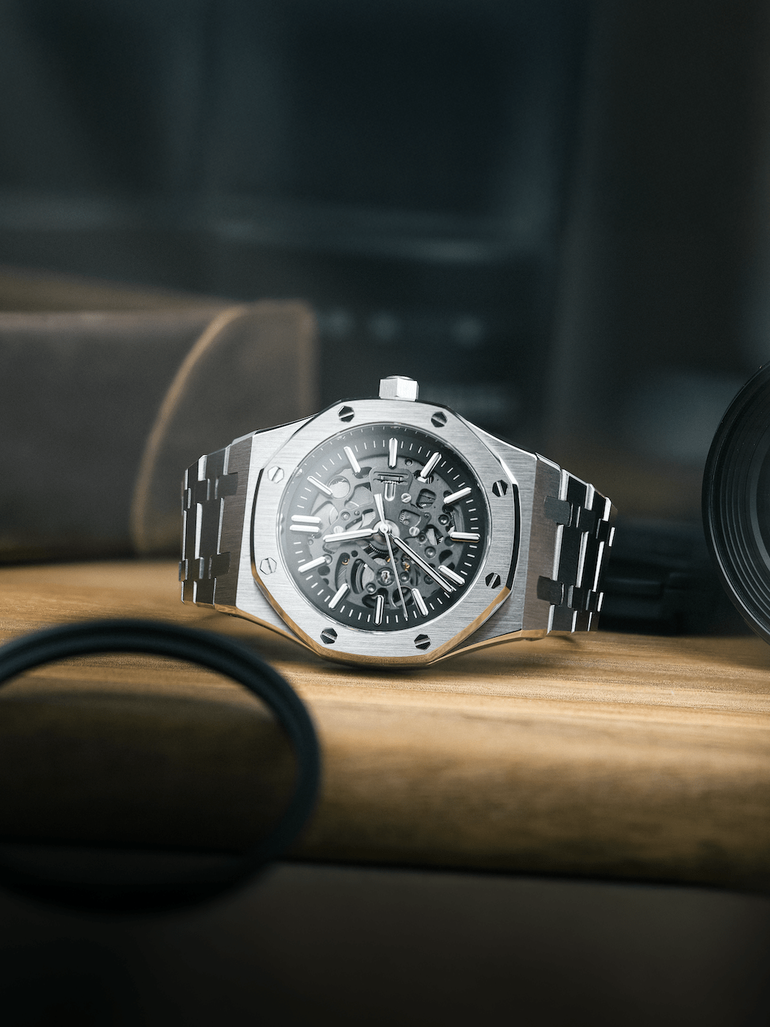 Nomods Seiko Mod -  Royal Oak Skeleton 41mm Silver