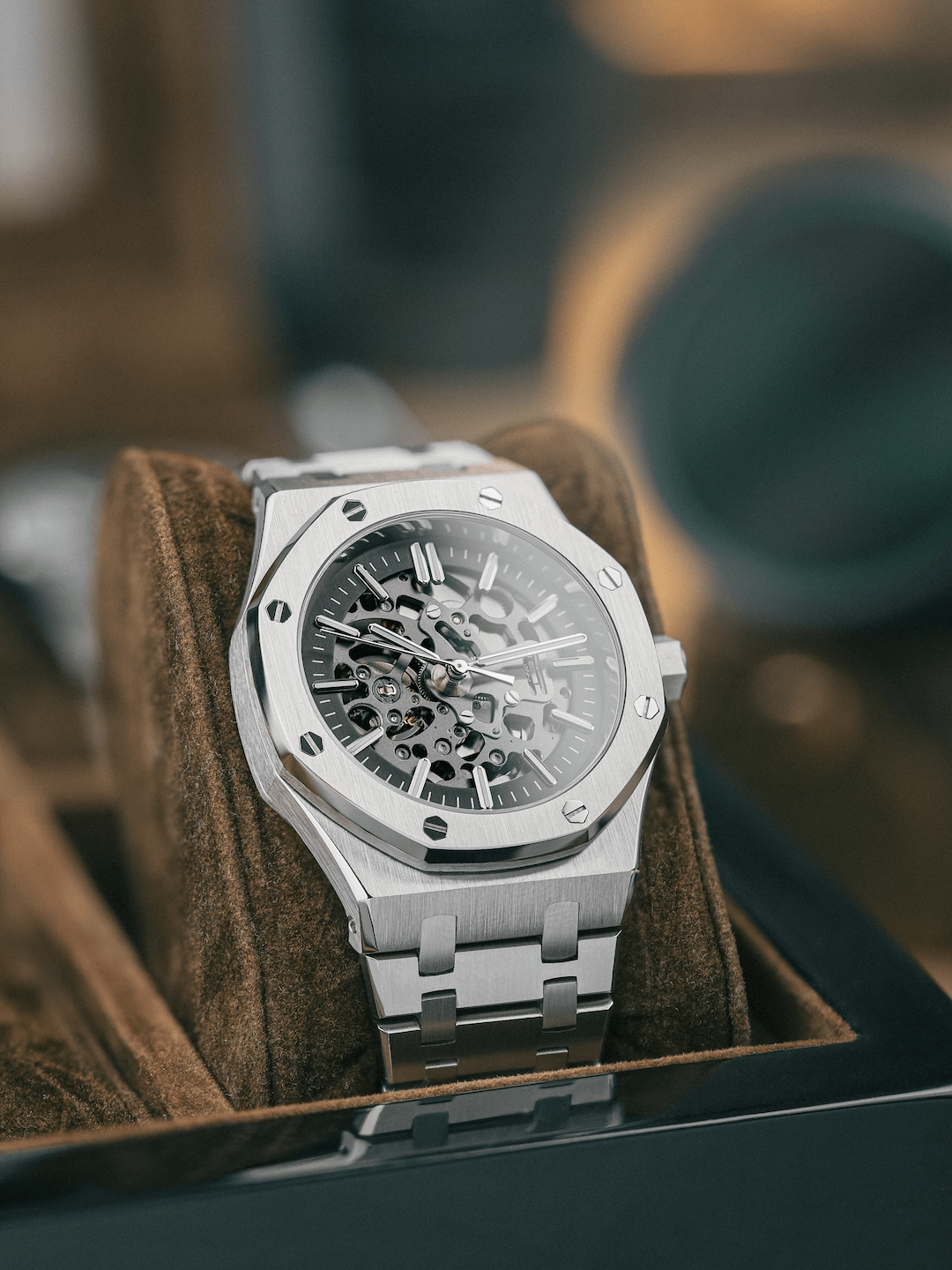 Nomods Seiko Mod -  Royal Oak Skeleton 41mm Silver