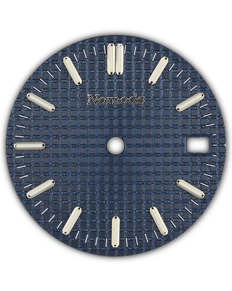 Blue Metallic Waffle Seiko Mod Dial – NH35 – Nomods