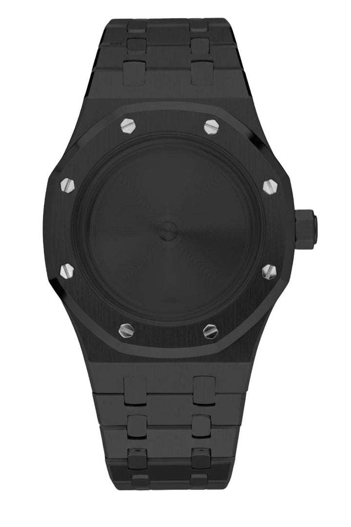 Nomods Black PVD / Blue AR / Solid V2 Ultrathin Black PVD Royal Oak Seiko Mod Case – 37mm NH35/NH72