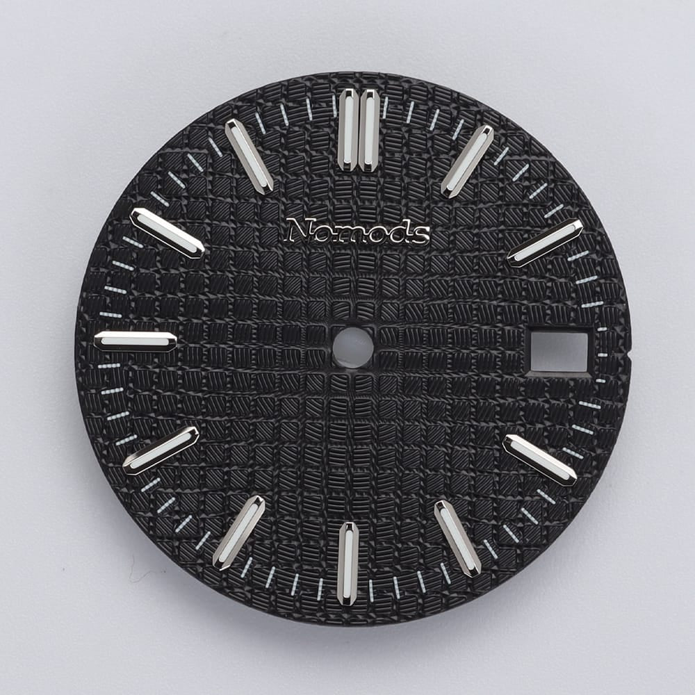 Nomods Dials Black Metallic / Silver / Nomods Waffle Dial 28.5mm