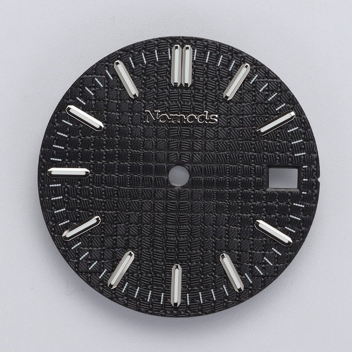 Nomods Dials Black Metallic / Silver / Nomods Waffle Dial 28.5mm