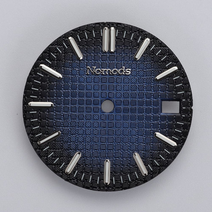 Nomods Dials Blue Fade / Silver / Nomods Waffle Dial 28.5mm