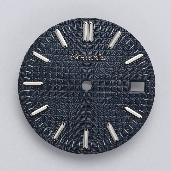 Nomods Dials Blue Metallic / Silver / Nomods Waffle Dial 28.5mm