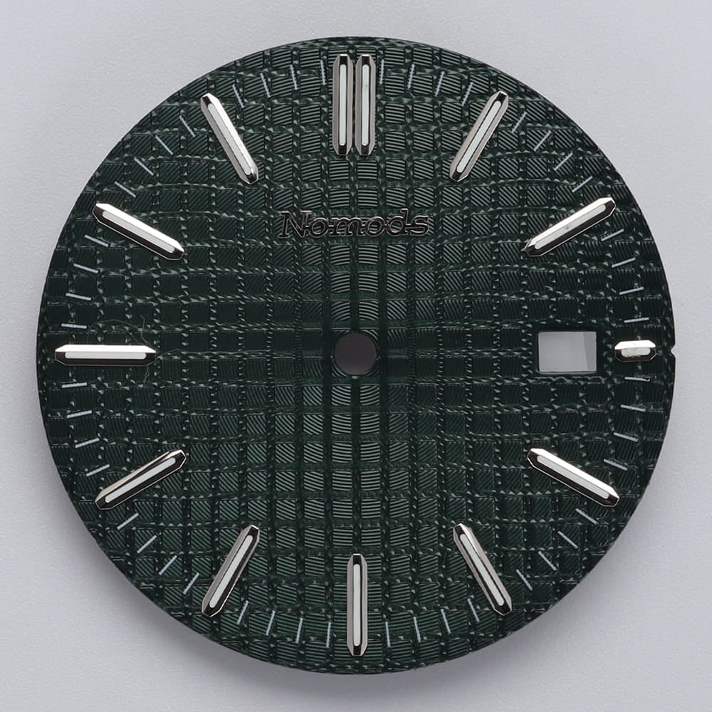 Nomods Dials Dark Green Metallic / Silver / Nomods Waffle Dial – Royal Oak 41mm