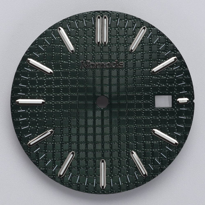 Nomods Dials Dark Green Metallic / Silver / Nomods Waffle Dial – Royal Oak 41mm