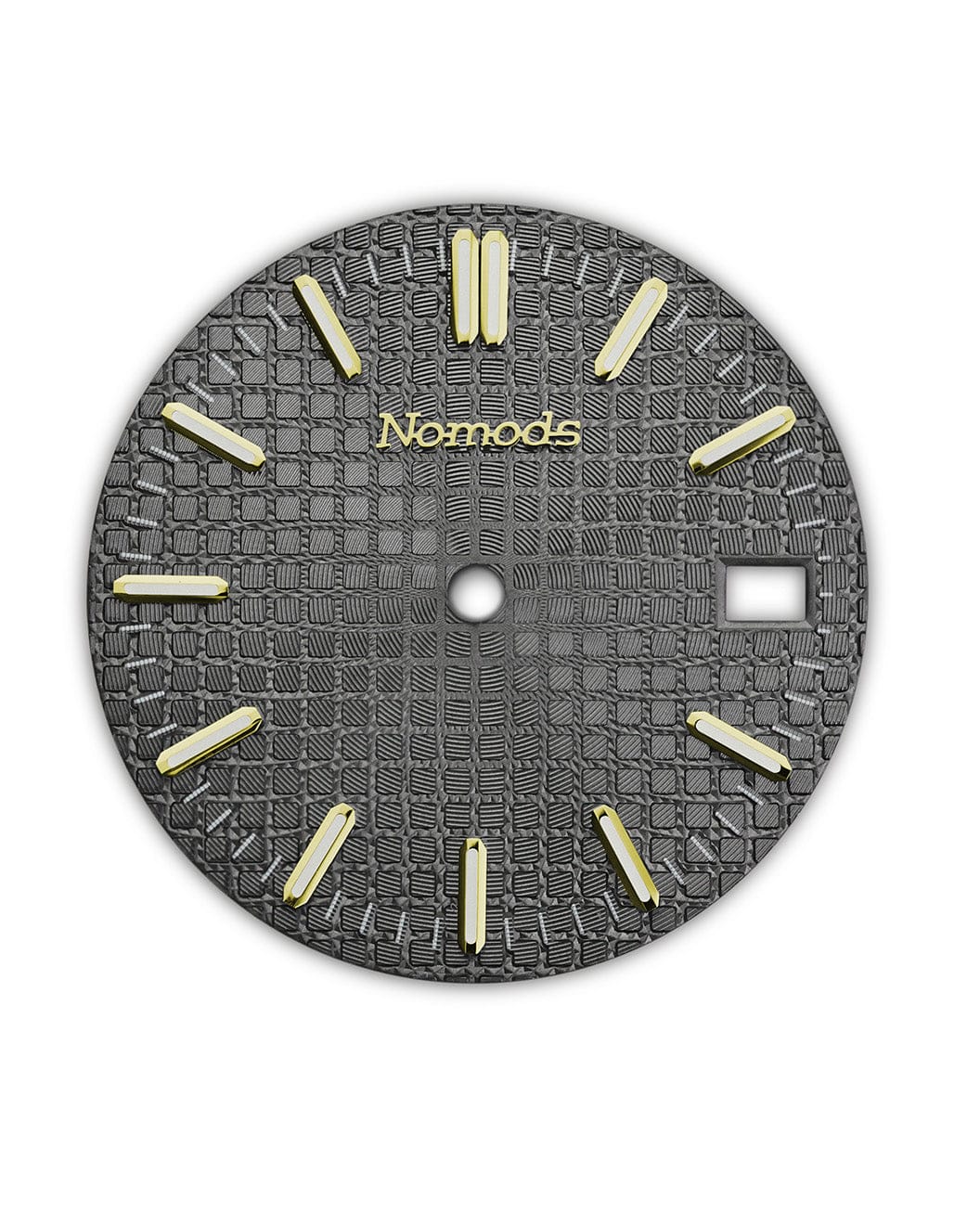 Nomods Dials Gold Gray Metallic Waffle Seiko Mod Dial – 28.5mm NH35