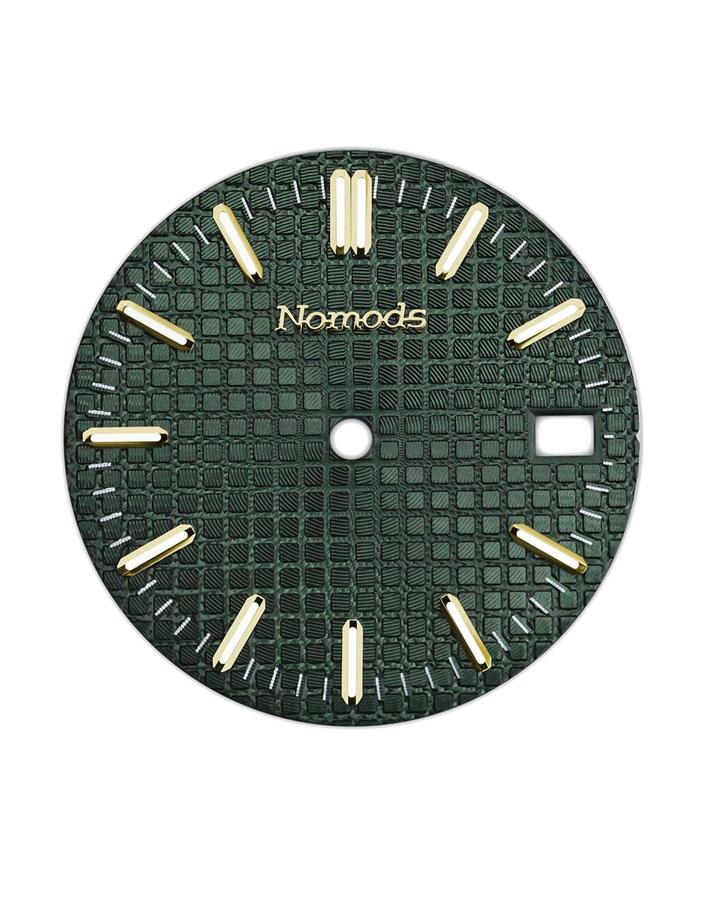 Nomods Dials Gold Green Metallic Waffle Seiko Mod Dial – 28.5mm NH35