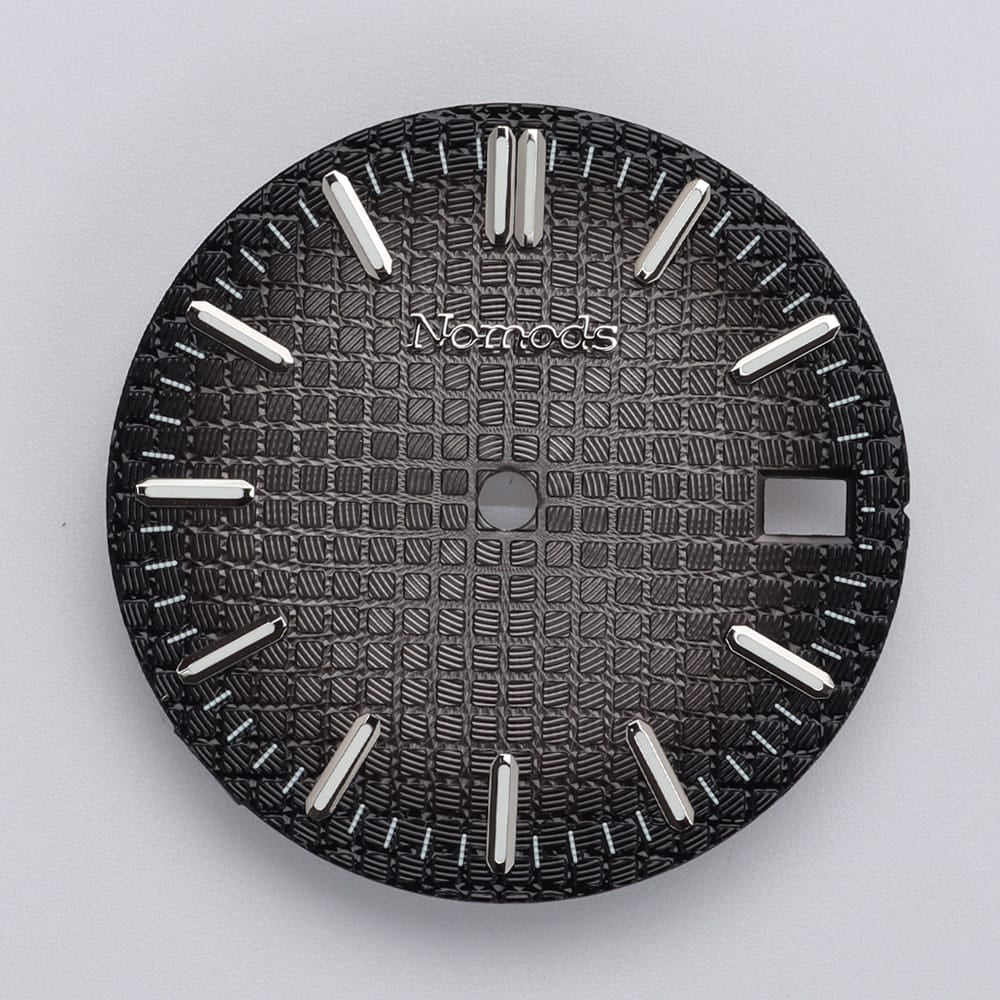 Nomods Dials Gray Fade / Silver / Nomods Waffle Dial 28.5mm