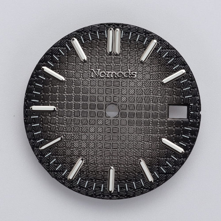 Nomods Dials Gray Fade / Silver / Nomods Waffle Dial 28.5mm