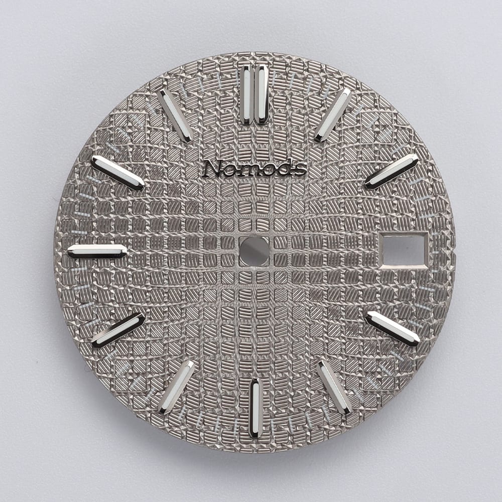 Nomods Dials Gray Metallic / Silver / Nomods Waffle Dial 28.5mm