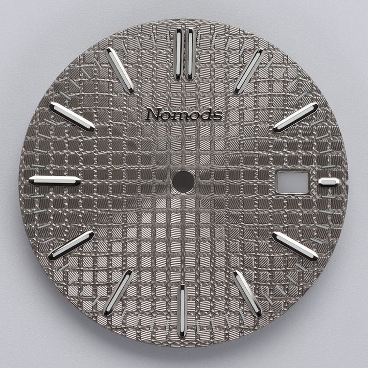 Nomods Dials Gray Metallic / Silver / Nomods Waffle Dial – Royal Oak 41mm