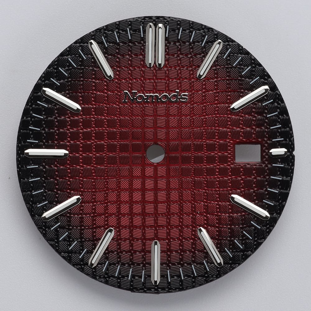 Nomods Dials Red Fade / Silver / Nomods Waffle Dial – Royal Oak 41mm