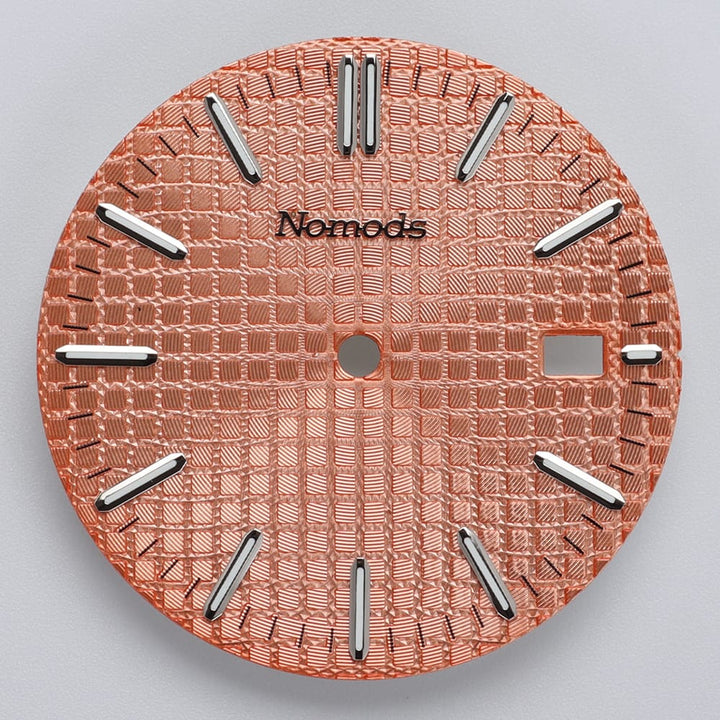 Nomods Dials Salmon Metallic / Silver / Nomods Waffle Dial – Royal Oak 41mm