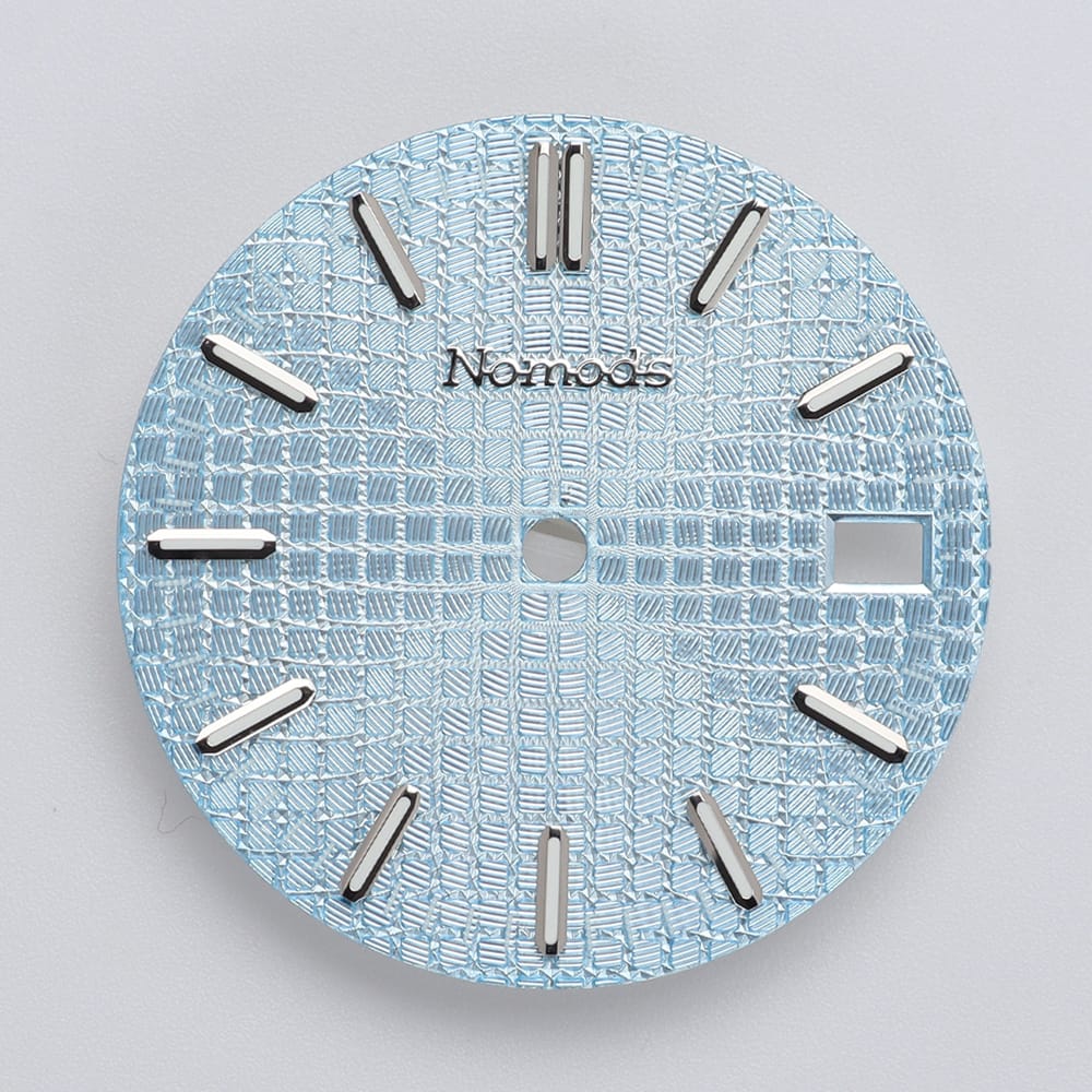 Nomods Dials Tiffany Metallic / Silver / Nomods Waffle Dial 28.5mm