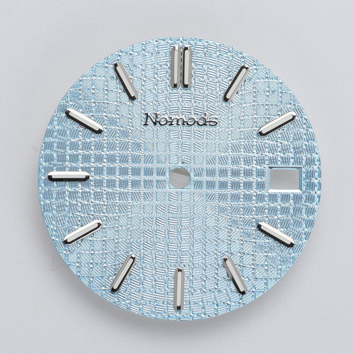 Nomods Dials Tiffany Metallic / Silver / Nomods Waffle Dial 28.5mm