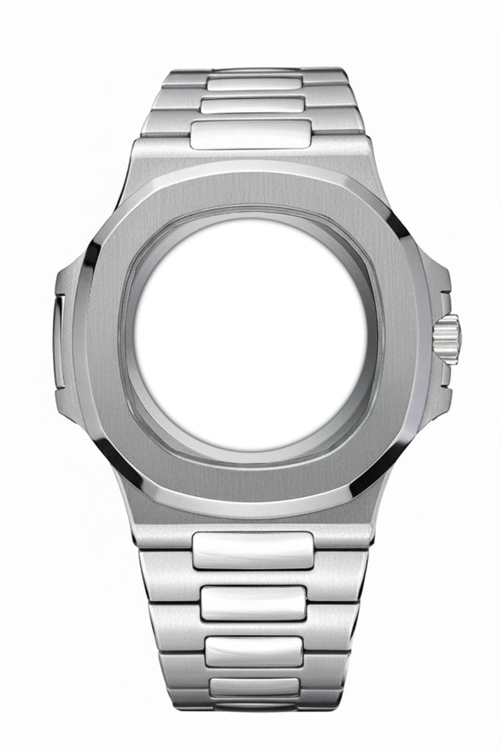 Nomods Exhibition caseback / Clear AR Silver Seikonaut Seiko Mod Case – NH35/NH7x (Ultra-Thin)