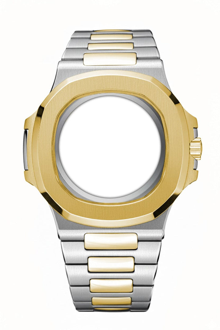 Nomods Exhibition caseback / Clear AR Two-Tone Seikonaut Seiko Mod Case – NH35/NH7x (Ultra-Thin)