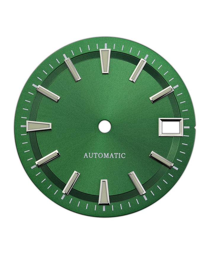 Nomods Green 28.5mm Sunburst Sector Dial for Seiko Modding |  NH35 Blue, Black & Green