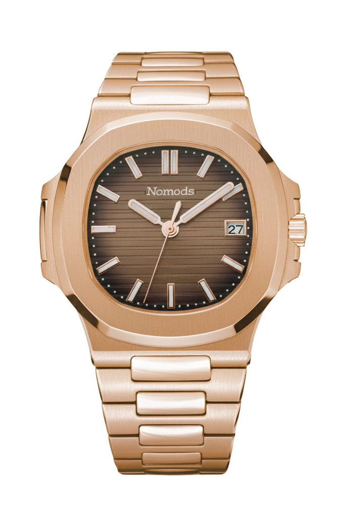 Nautilus Rose Gold Seiko Mod Watch | Nomods display picture 1