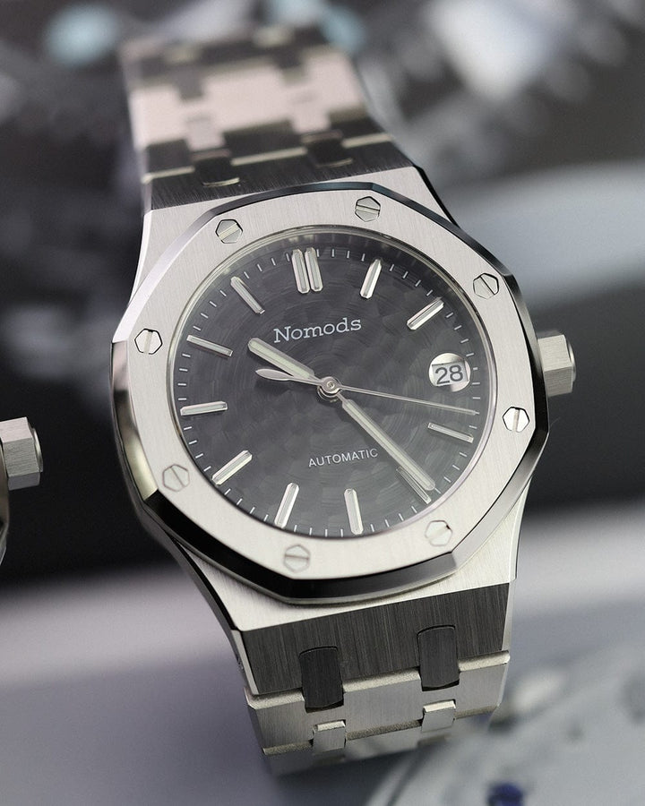 Nomods Royal Oak Seiko Mod 37mm Silver / Black