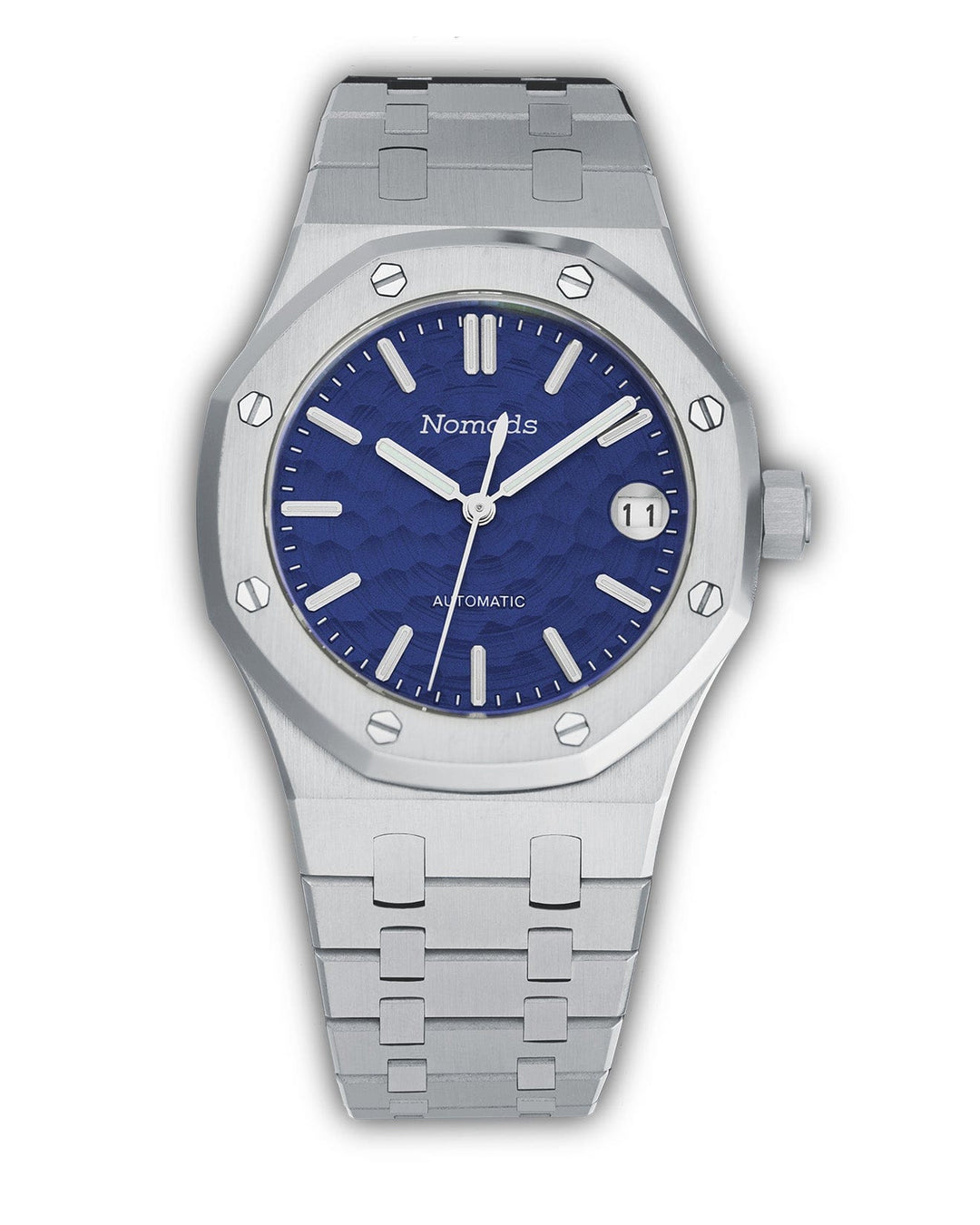 Nomods Royal Oak Seiko Mod 37mm Silver / Blue