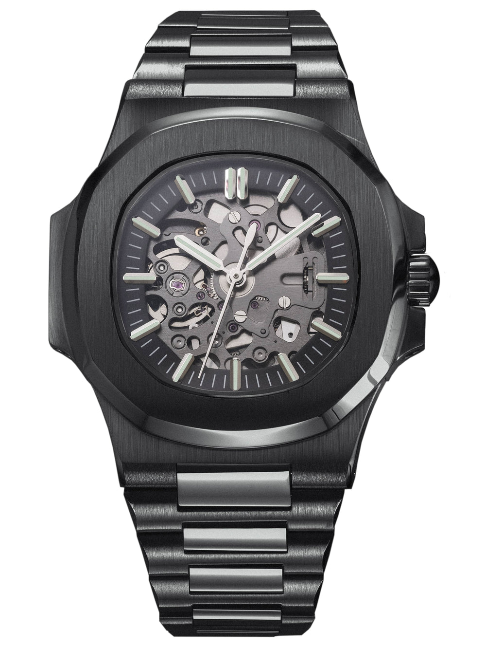 Nomods Seiko mod - Nautilus Skeleton Black