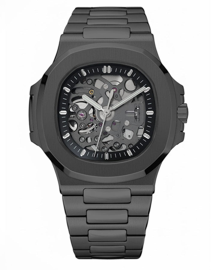 Nomods Seiko mod - Nautilus Skeleton Black