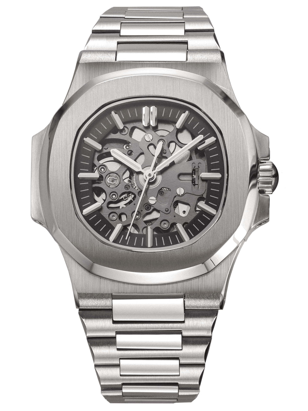 Nomods Seiko mod - Nautilus Skeleton Silver