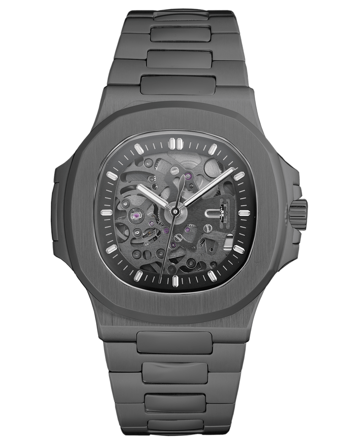 Nomods Seikonaut / Nautilus Style Seiko Modding Case Ultrathin Gun Metal PVD