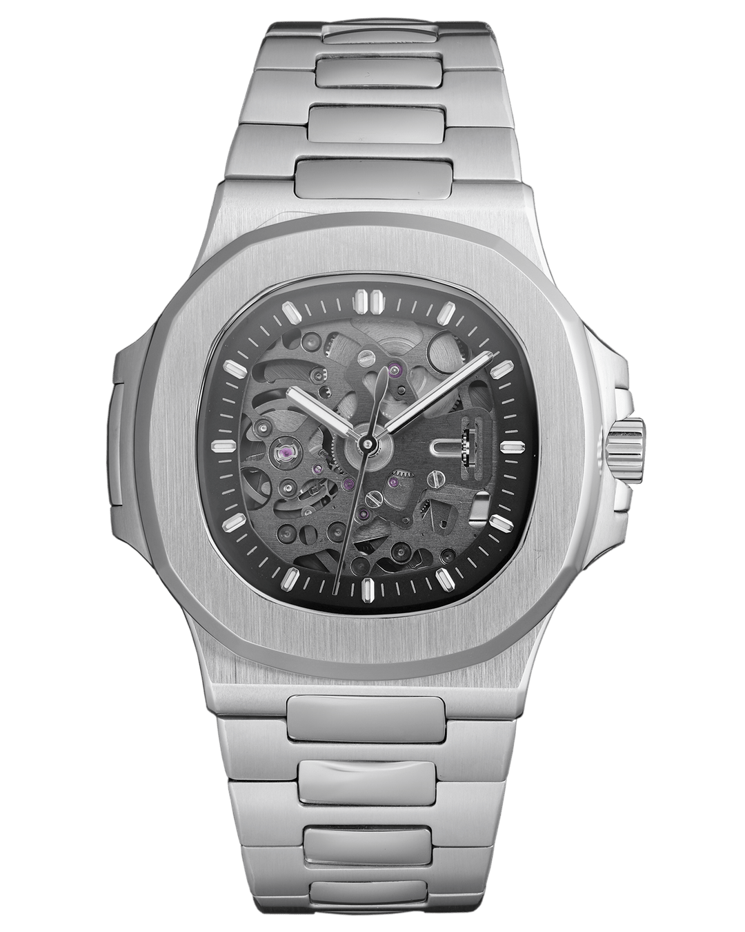 Nomods Seikonaut / Nautilus Style Seiko Modding Case Ultrathin Silver