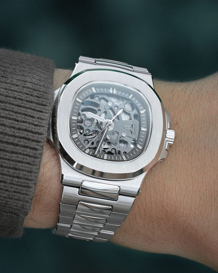 Nomods Seikonaut / Nautilus Style Seiko Modding Case Ultrathin Silver