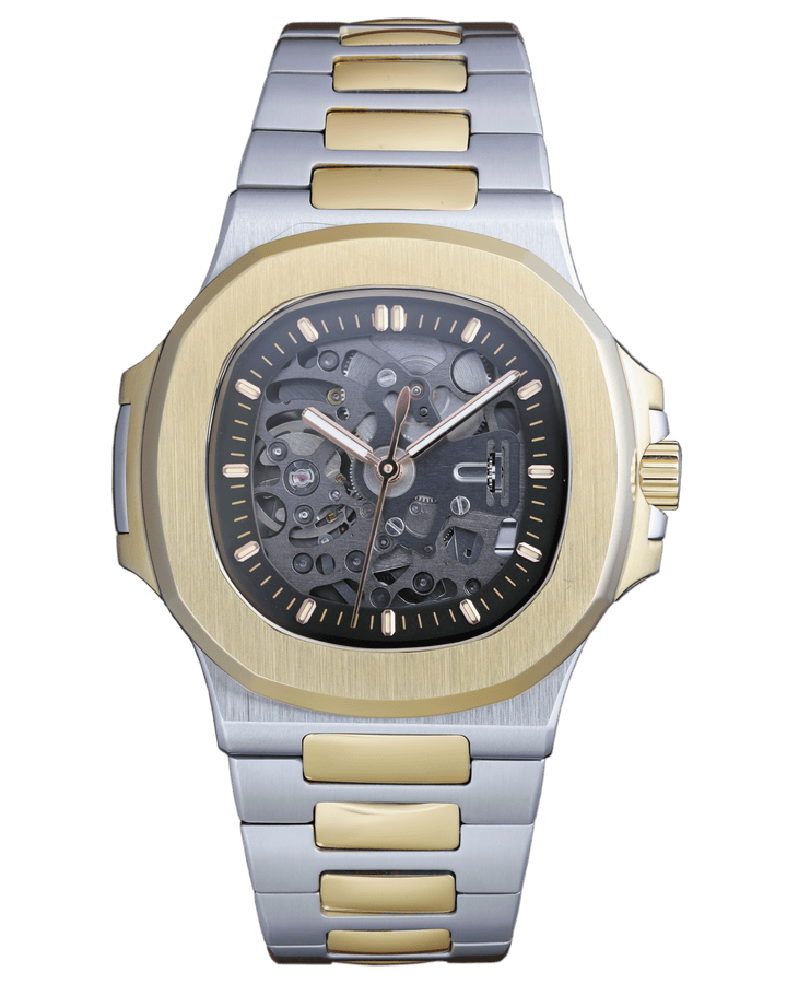 Nomods Seikonaut / Nautilus Style Seiko Modding Case Ultrathin Two-tone Silver Gold