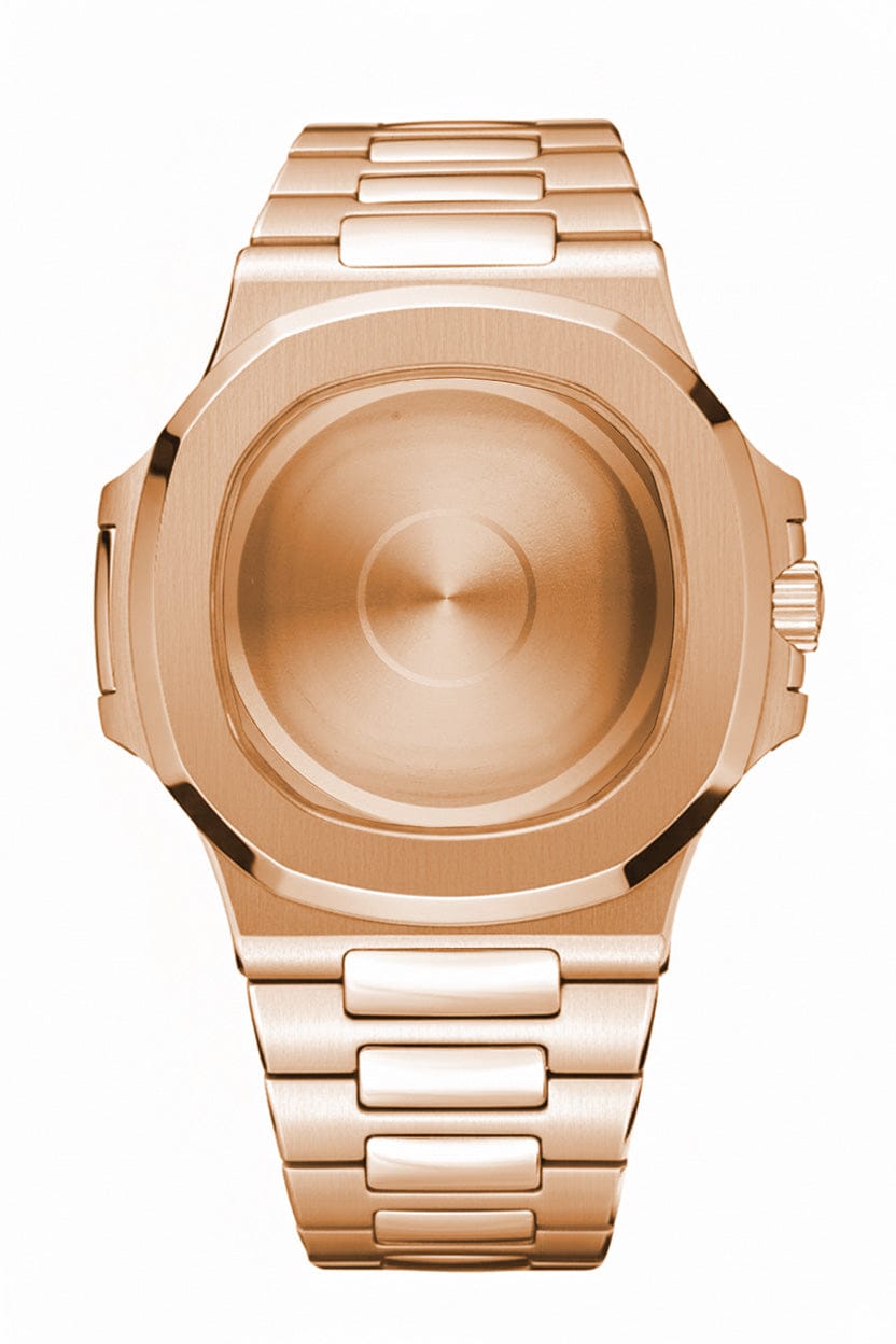 Nomods Solid caseback / Clear AR Rose Gold Seikonaut Seiko Mod Case – NH35/NH7X (Ultra-Thin)