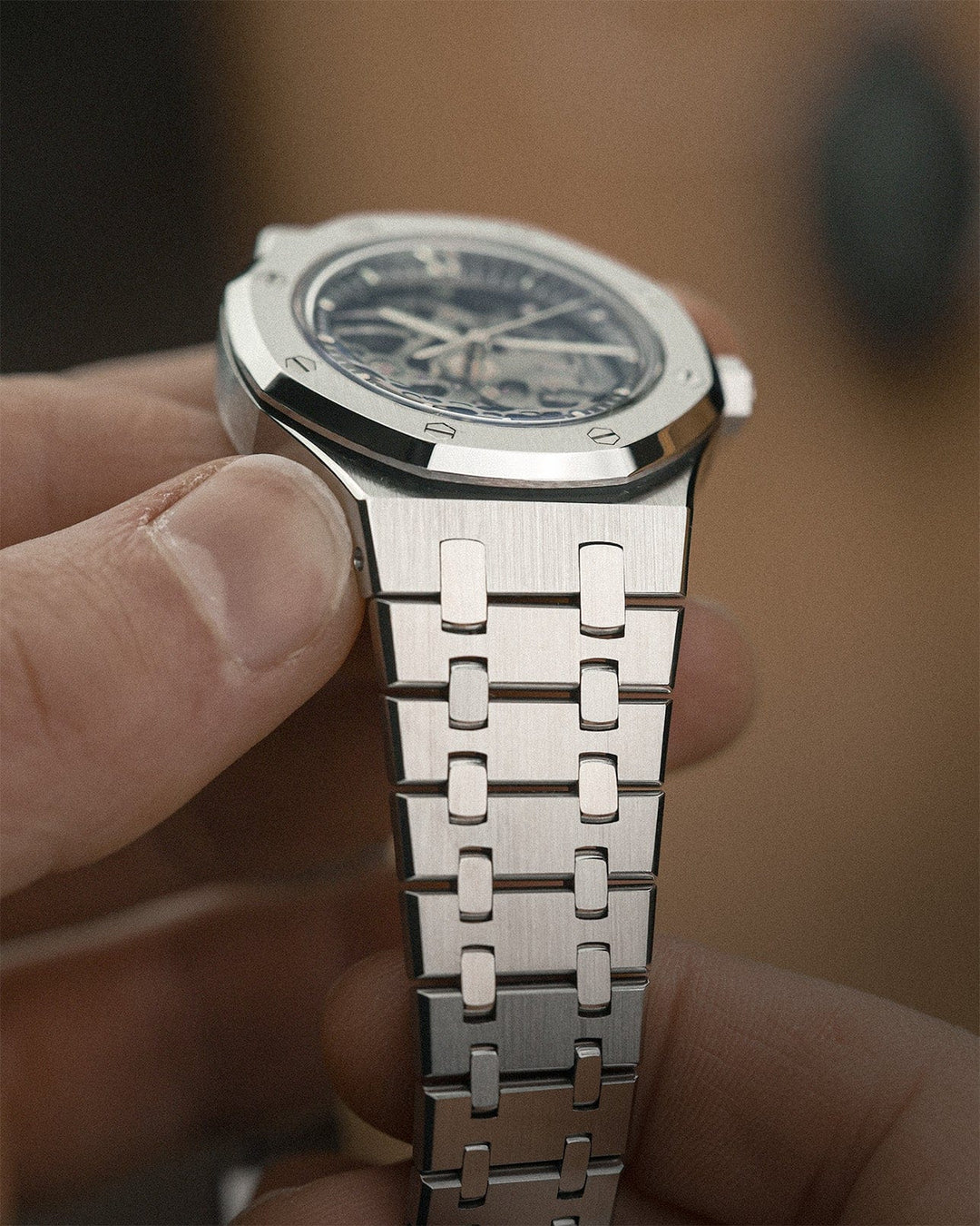 Nomods Watches Royal Oak 37mm Skeleton – Silver